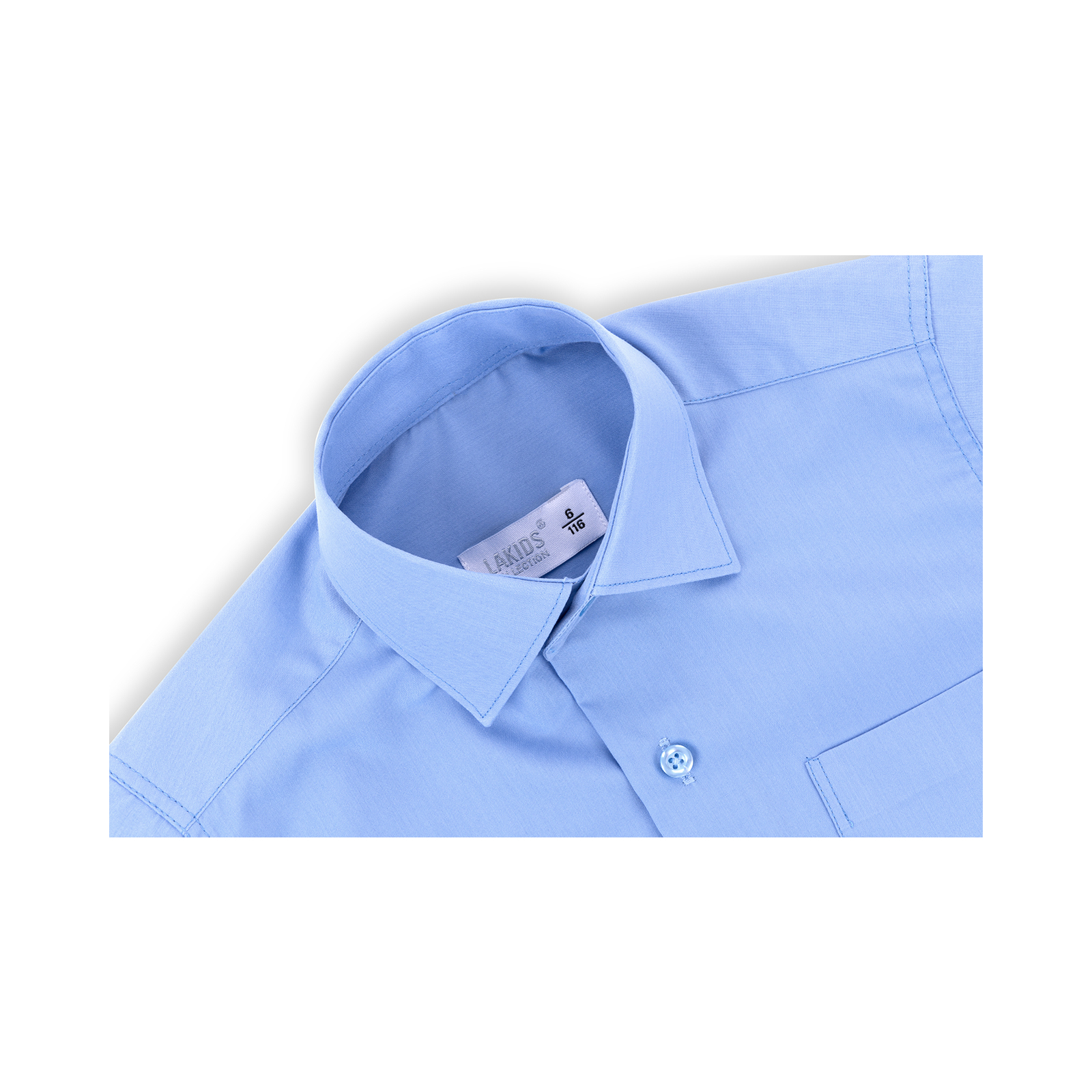 Рубашка Lakids с коротким рукавом (1552-122B-blue) изображение 4