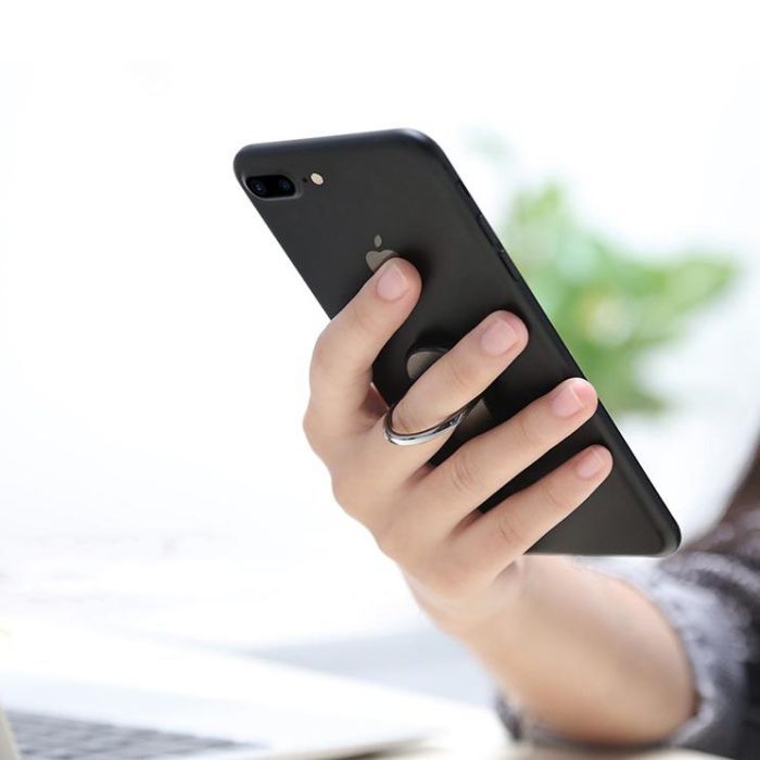 Держатель для смартфонов PowerPlant с кольцом, желтый (CA910335) изображение 6