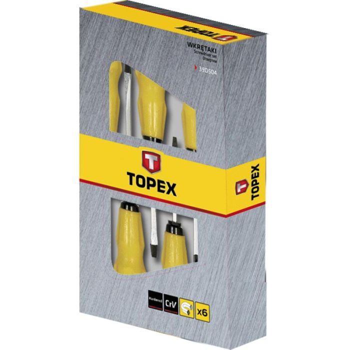 Набор отверток Topex ударных, 6 шт. (39D504) изображение 2