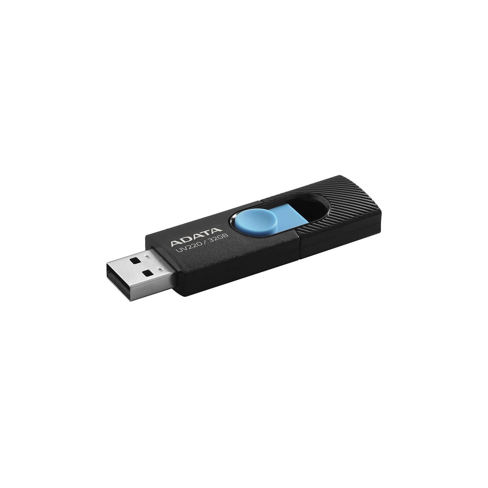 USB флеш накопитель ADATA 8GB UV220 Black/Blue USB 2.0 (AUV220-8G-RBKBL) изображение 2