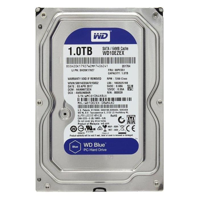 Жесткий диск 3.5" 1TB WD (#WD10EZEX-FR#)