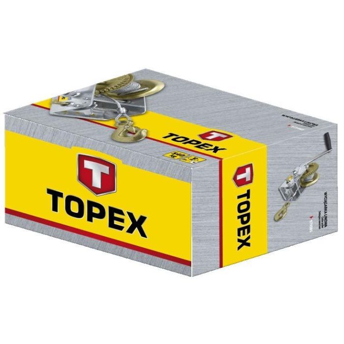 Лебедка Topex канатная с храповым тормозом 0.55 т, канат 10 м (97X085) изображение 2