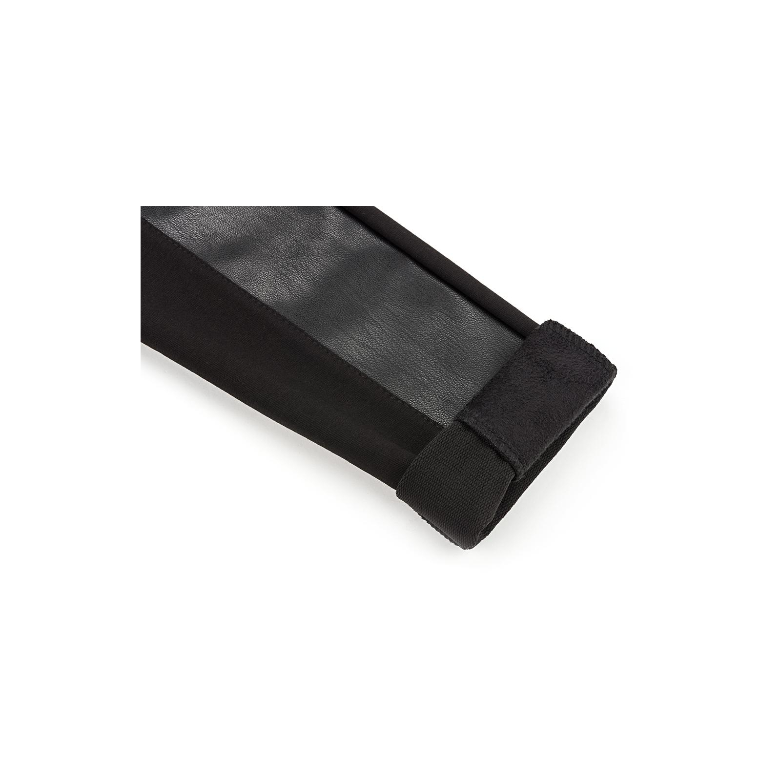 Лосини Lovetti з шкіряними вставками (5182-134G-black) зображення 4