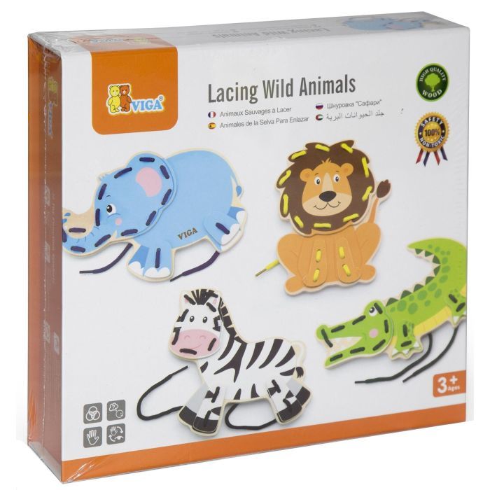 Развивающая игрушка Viga Toys Дикие животные (51326)