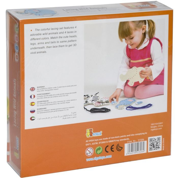 Развивающая игрушка Viga Toys Дикие животные (51326) изображение 3