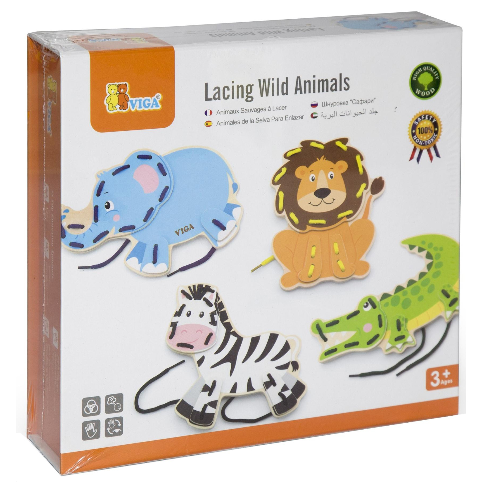 Развивающая игрушка Viga Toys Дикие животные (51326)
