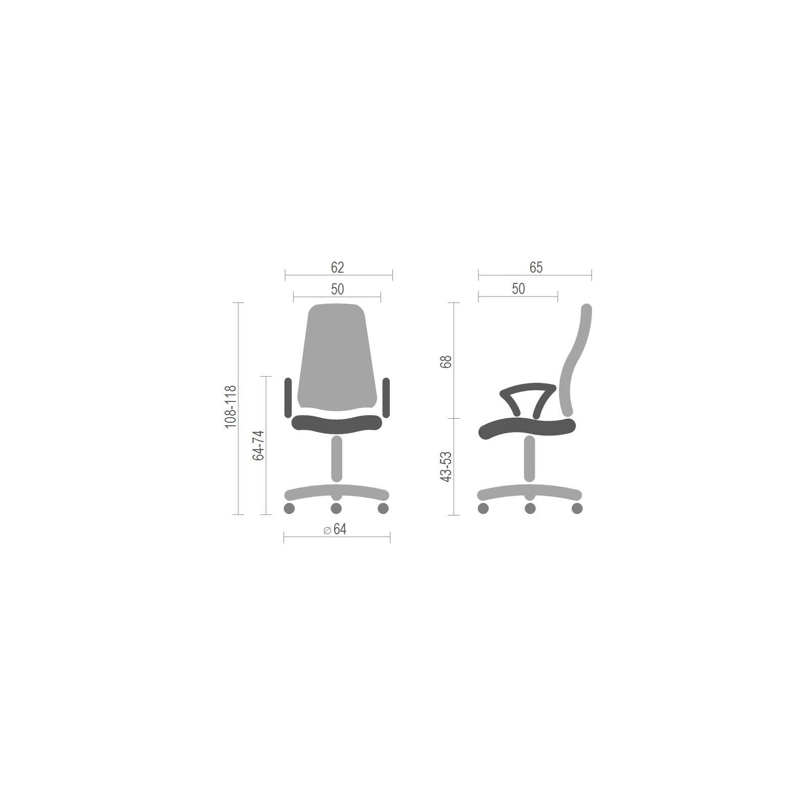 Офисное кресло Аклас Гилмор FX CH TILT Оранжевое (11032) изображение 6