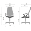 Офісне крісло Аклас Гилмор FX CH TILT Серое (10920) зображення 6