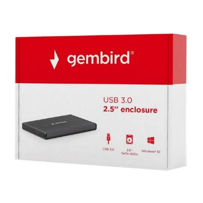 Карман внешний Gembird 2.5" USB3.0 black (EE2-U3S-3) изображение 6
