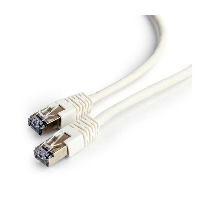 Патч-корд 0.25м FTP cat.6 CCA white Cablexpert (PP6-0.25M/W)
