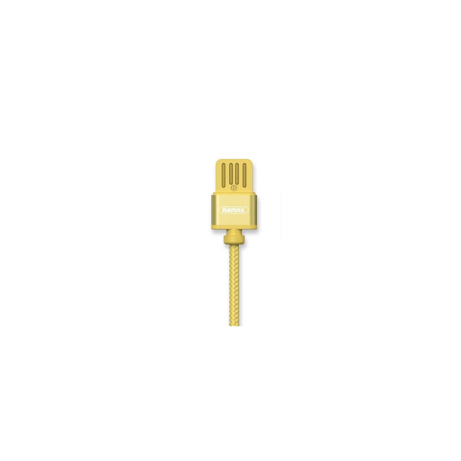 Дата кабель USB 2.0 AM to Lightning 1.0m Gravity series Magnetic gold Remax (RC-095I-GOLD) изображение 3