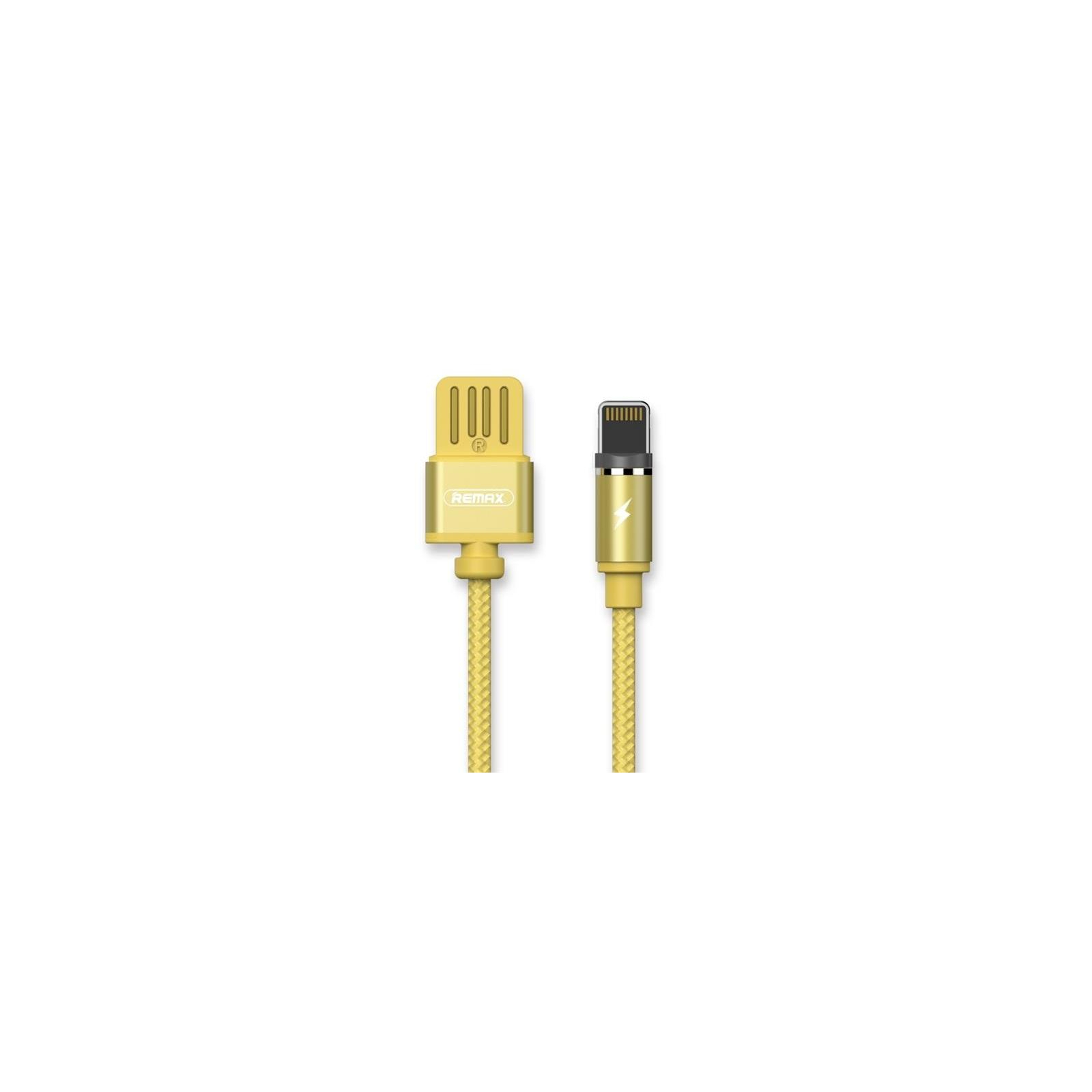 Дата кабель USB 2.0 AM to Lightning 1.0m Gravity series Magnetic gold Remax (RC-095I-GOLD)