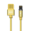 Дата кабель USB 2.0 AM to Lightning 1.0m Gravity series Magnetic gold Remax (RC-095I-GOLD)