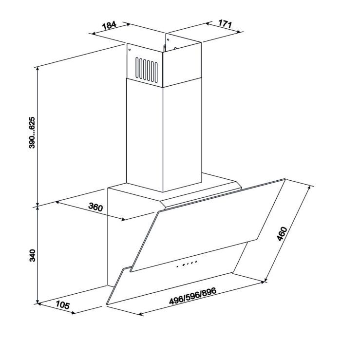 Витяжка кухонна Eleyus Element 700 60 WH зображення 10