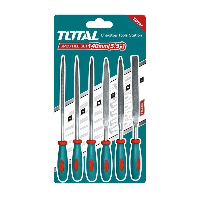 Набор инструментов Total надфилей, 140мм, 6шт. (THT91462)