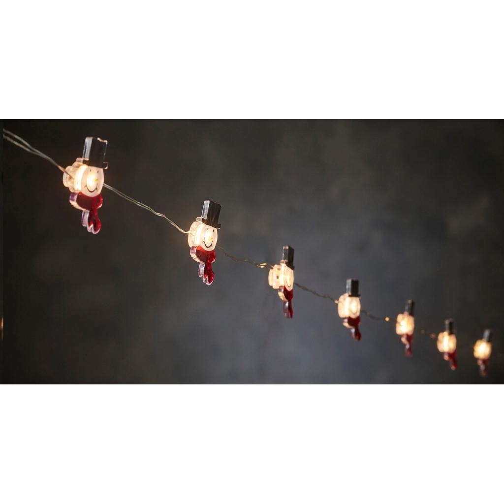 Гирлянда Luca Lighting Струна с фигурками, Снеговик, 1,2 м (8718861124309SNIGOVIK) изображение 2