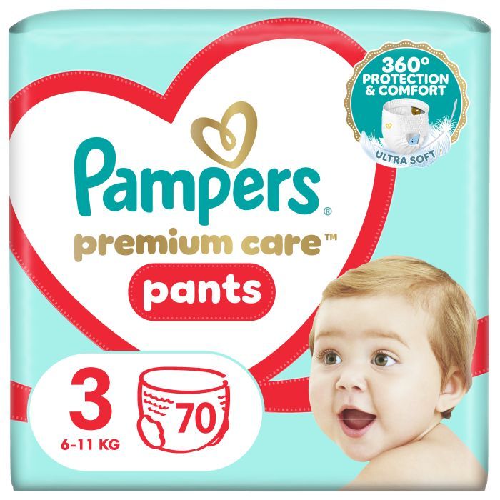 Подгузники Pampers Premium Care Pants Midi Розмір 3 (6-11 кг) 70 шт (8001090759955)