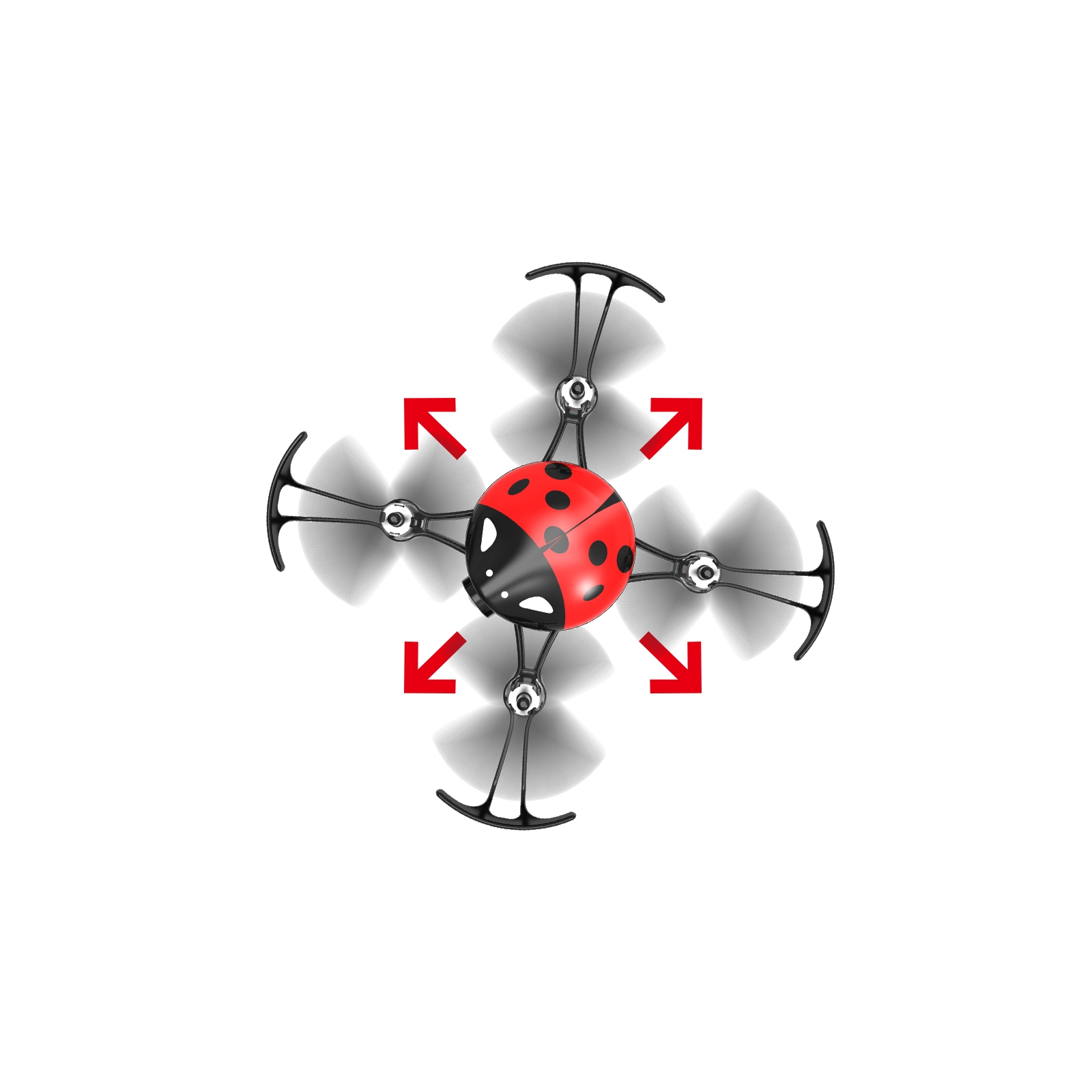 Радіокерована іграшка Syma Квадрокоптер 2.4 ГГц 10.3 см Red (X27_red) зображення 3