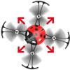 Радиоуправляемая игрушка Syma Квадрокоптер 2.4 ГГц 10.3 см Red (X27_red) изображение 3