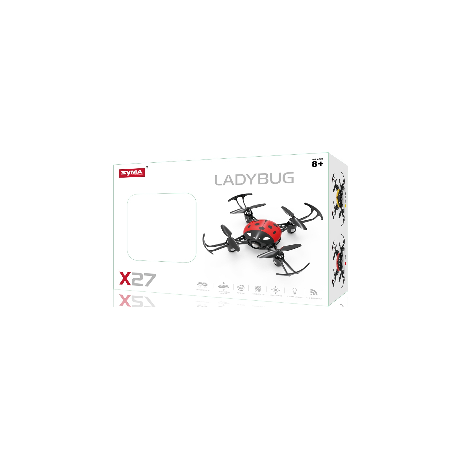 Радіокерована іграшка Syma Квадрокоптер 2.4 ГГц 10.3 см Red (X27_red) зображення 6