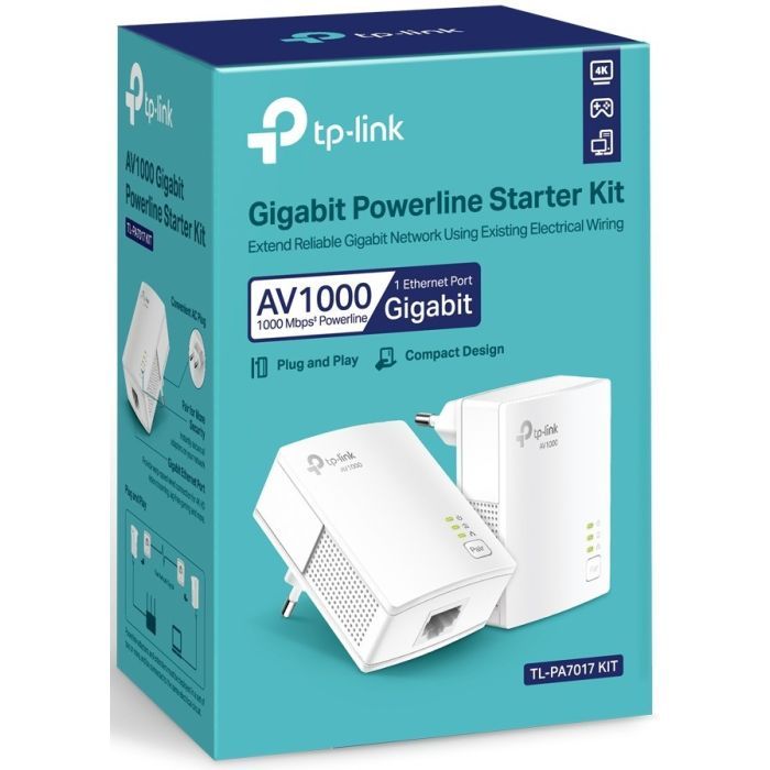Адаптер Powerline TP-Link TL-PA7017KIT, 2шт (TL-PA7017KIT) зображення 5