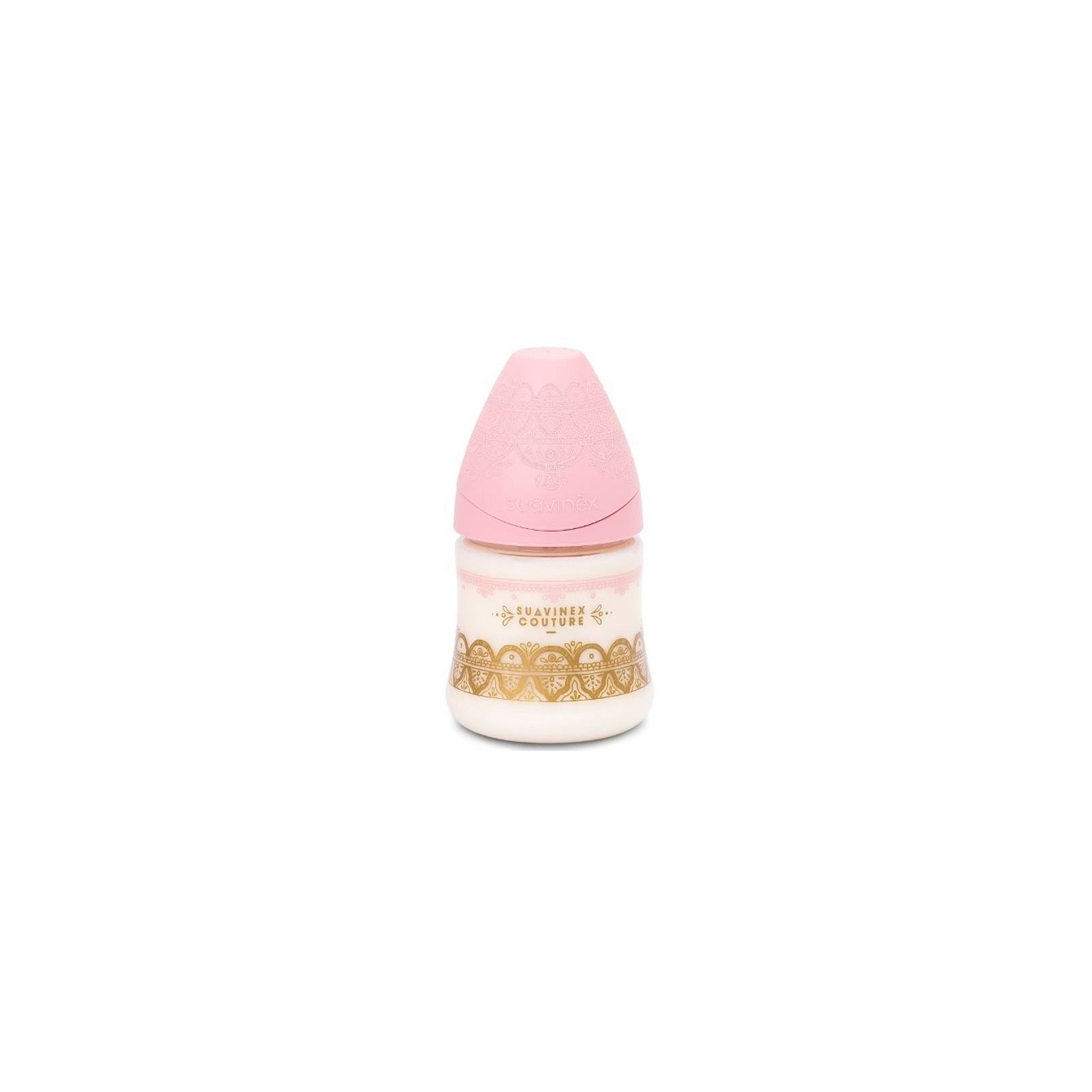 Пляшечка для годування Suavinex Couture, 150 мл, 0+ рожева (304133)