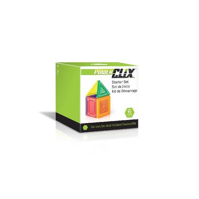 Конструктор Guidecraft PowerClix Solids Базовый набор, 6 деталей (G9481)