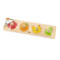 Развивающая игрушка Viga Toys Рамка-вкладыш с ручками Фрукты (44531) изображение 2