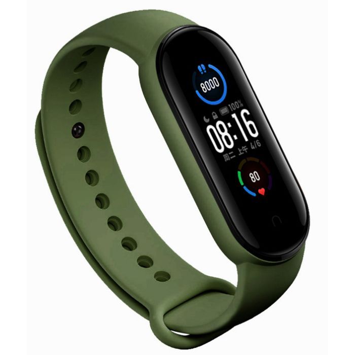 Ремешок для фитнес браслета BeCover Silicone для Xiaomi Mi Smart Band 5 Red (705071)