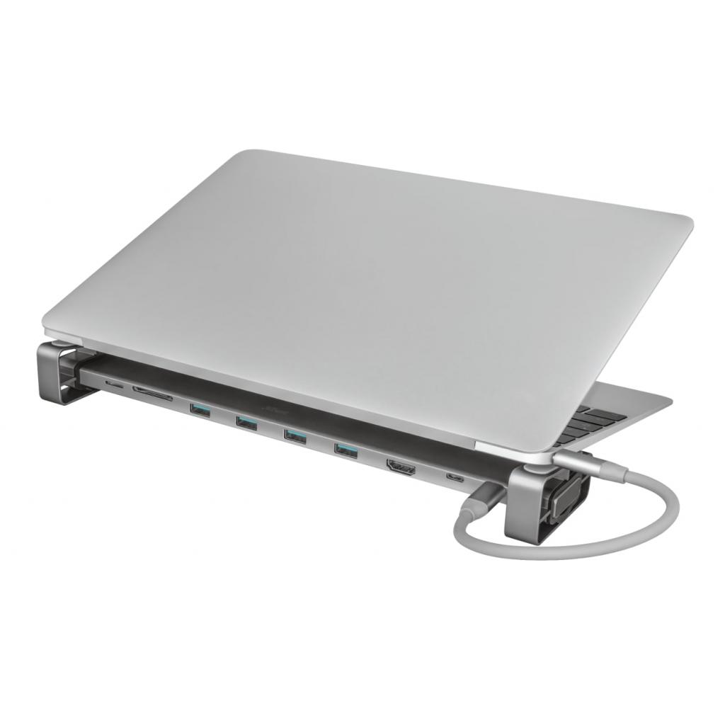 Концентратор Trust Dalyx Aluminium 10-in-1 USB-C Multi-port Dock (23417_TRUST) зображення 8