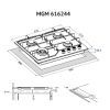 Варочная поверхность Minola MGM 616224 WH изображение 11