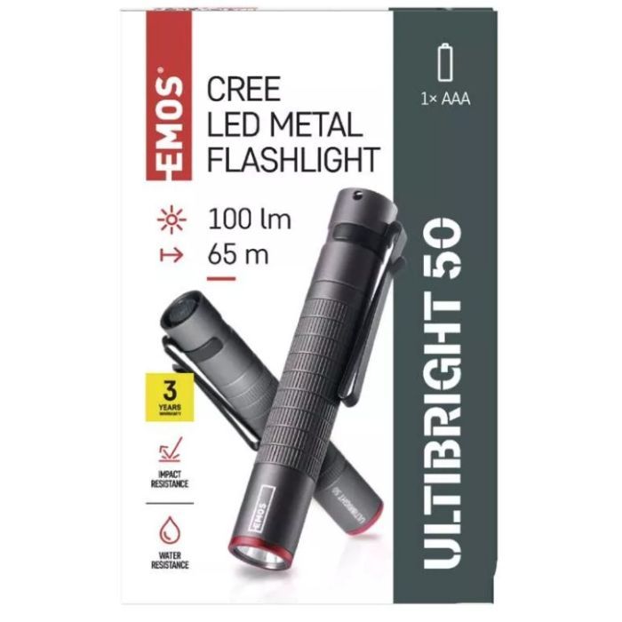 Фонарь EMOS P3150 100Lm 1AAA Metal (P3150) изображение 10