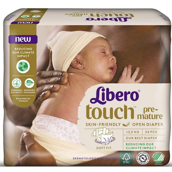 Подгузники Libero Touch Prema от 0 до 2.5 кг 24 шт (7322541069999) изображение 2