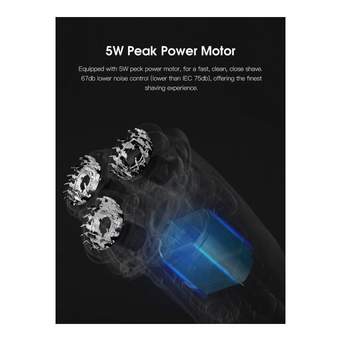 Електробритва Xiaomi Enchen BlackStone 3D Black зображення 5