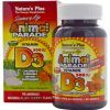Витамин Natures Plus Витамин D3 для Детей, Вкус Черной Вишни, Animal Parade, 90 (NAP-29950)
