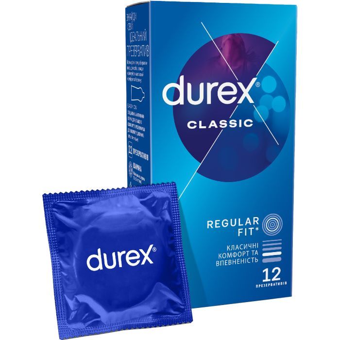 Презервативы Durex Classic латексные с силиконовой смазкой (классические) 3 шт. (5010232954250)