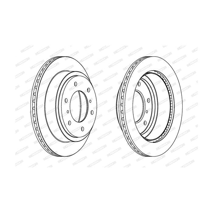 Тормозной диск FERODO DDF1385C