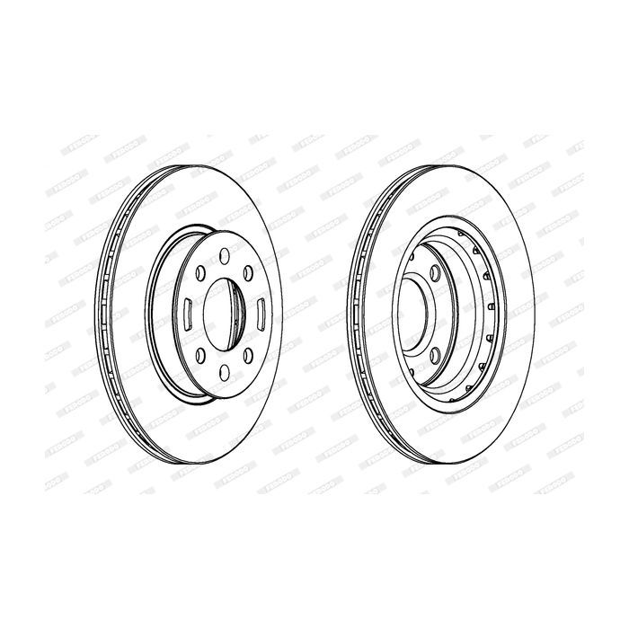 Тормозной диск FERODO DDF1840C