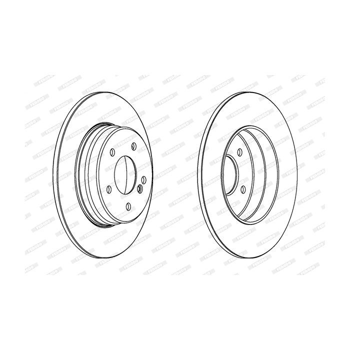 Тормозной диск FERODO DDF963C