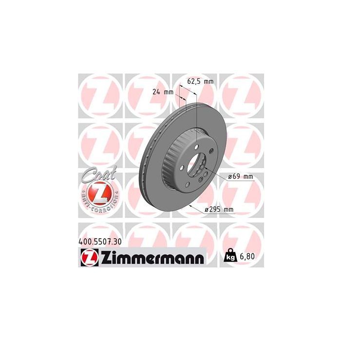 Тормозной диск ZIMMERMANN 400.5507.30