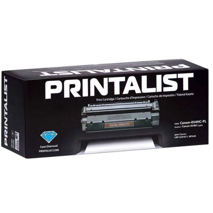 Картридж Printalist Canon 054H Cyan (Canon-054HС-PL) изображение 2