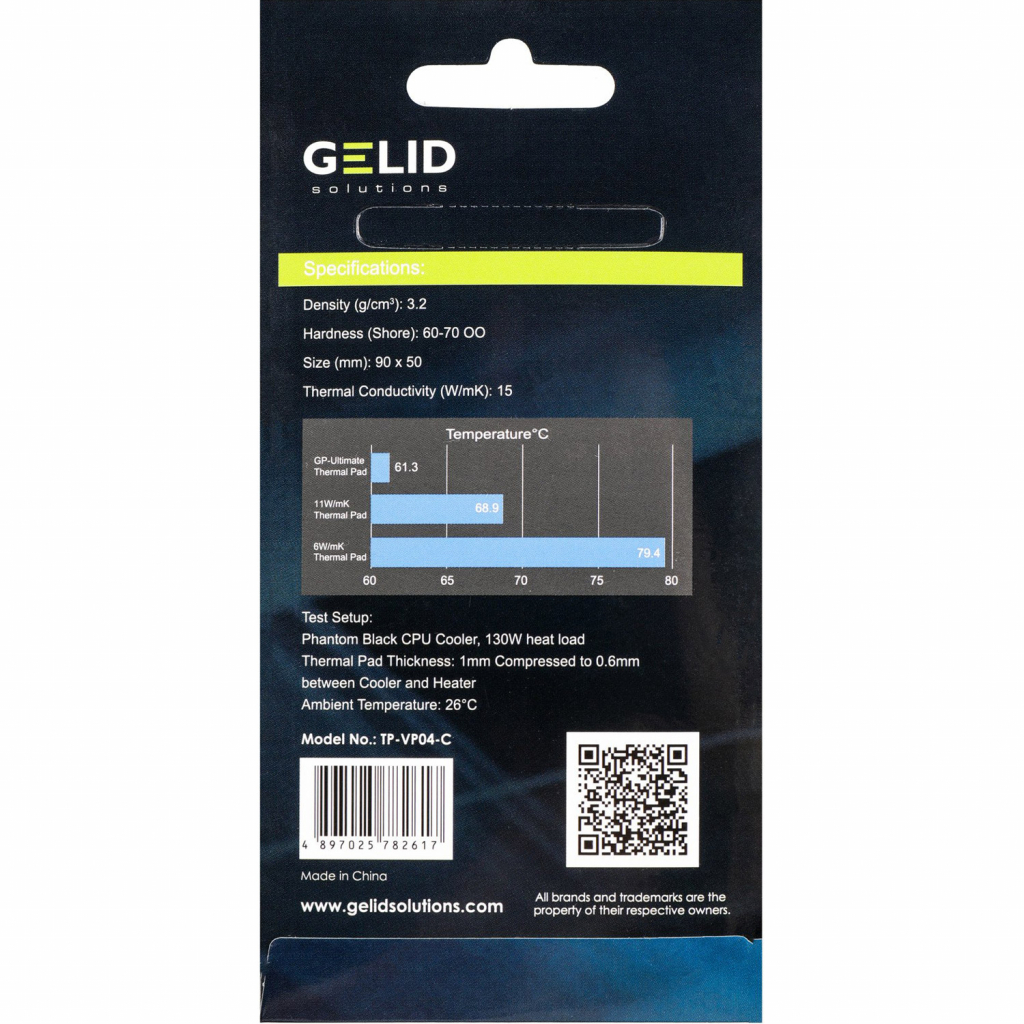 Термопрокладка Gelid Solutions GP-Ultimate Thermal Pad 90x50x3 mm, 2 штуки (TP-VP04-E) изображение 3