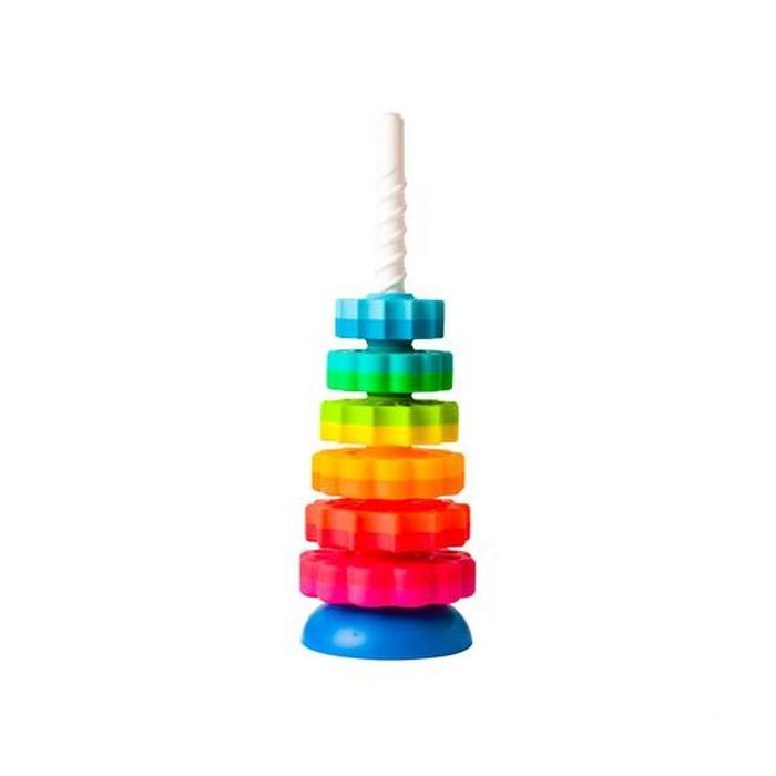 Розвиваюча іграшка Fat Brain Toys Пірамідка гвинтова тактильна SpinAgain (F110ML)