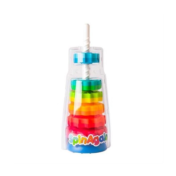 Розвиваюча іграшка Fat Brain Toys Пірамідка гвинтова тактильна SpinAgain (F110ML) зображення 2