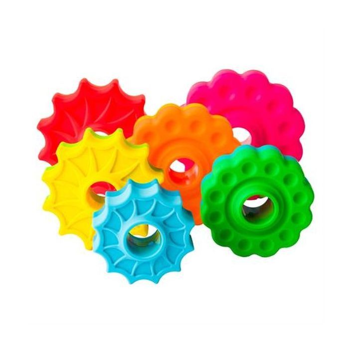 Розвиваюча іграшка Fat Brain Toys Пірамідка гвинтова тактильна SpinAgain (F110ML) зображення 3