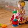 Розвиваюча іграшка Fat Brain Toys Пірамідка гвинтова тактильна SpinAgain (F110ML) зображення 4