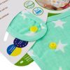 Нагрудничек Еко Пупс Eсo Cotton Premiu непромокаемый с карманом звездочки/ментол (EPB-008) изображение 2
