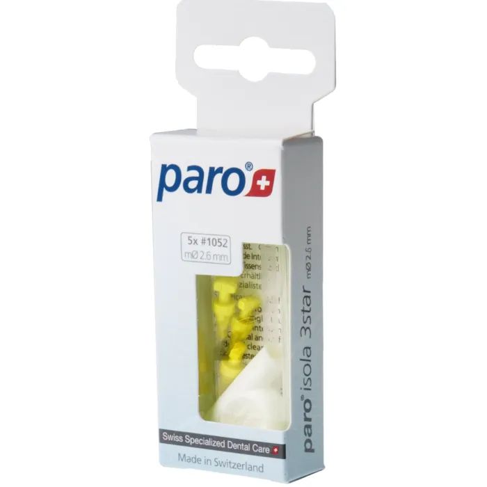 Щетки для межзубных промежутков Paro Swiss isola 3star xx-тонкие 2.6 мм 5 шт. (7610458010525) изображение 2