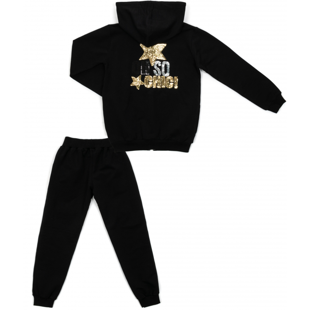 Спортивный костюм Breeze с пайетками (13097-164G-black) изображение 4