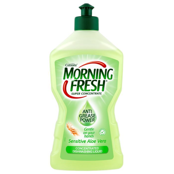 Засіб для ручного миття посуду Morning Fresh Sensitive Aloe Vera 450 мл (5900998022983/5000101509650)